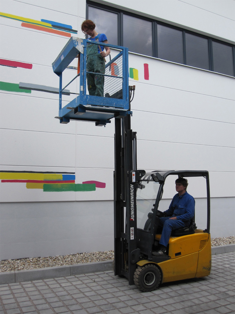 bei der Arbeit zu »Steno«, Druckerei Aumüller, Regensburg, 2013