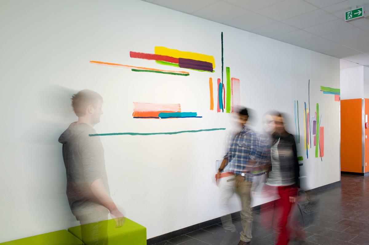 »Farbpracht«, Erweiterungsbau FOS/BOS Cham, 2009