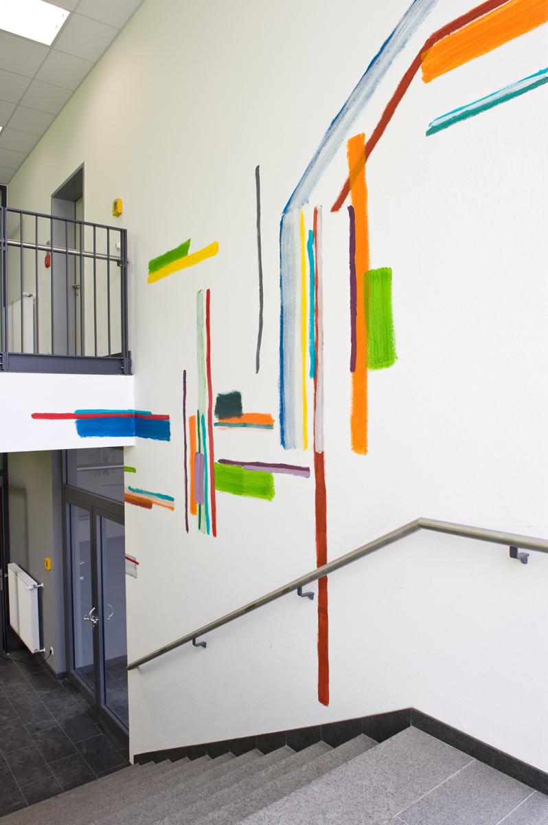 »Farbpracht«, Erweiterungsbau FOS/BOS Cham, 2009